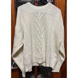 Vintage Mademoiselle cable knit sweater made‎ in USA